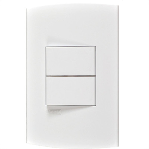 Conjunto Peesa Alfa 1505B 2 interruptores Paralelo Branco