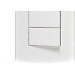 Conjunto Peesa Alfa 1507A 3 interruptores Simples Branco