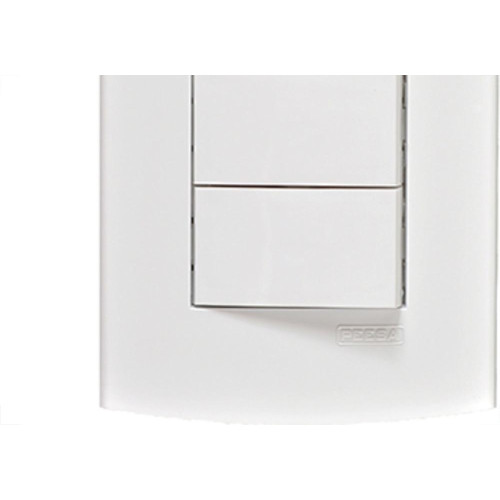 Conjunto Peesa Alfa 1507A 3 interruptores Simples Branco