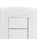 Conjunto Peesa Alfa 1507A 3 interruptores Simples Branco