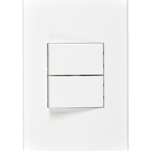 Conjunto Peesa Alfa 1505C 1 Interruptor Simp.1 Paralelo Branco