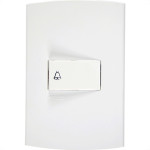 Conjunto Peesa Alfa 1512 1 Interruptor Camp.Branco
