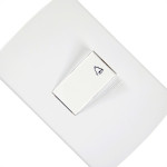 Conjunto Peesa Alfa 1512 1 Interruptor Camp.Branco