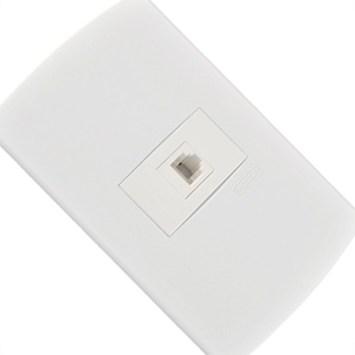 Conjunto Peesa Alfa 1516 Tomada  Tel Rj11(Jack) Branco