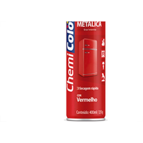 Spray Chemicolor Metalica Vermelho 400Ml