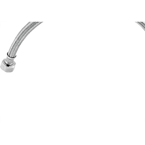 Engate Cromado Flex Higiban 30Cm Malha Inox
