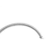 Engate Cromado Flex Higiban 30Cm Malha Inox