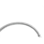 Engate Cromado Flex Higiban 40Cm Malha Inox