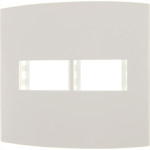 Espelho Placa Peesa Alfa P1522 4X4 2Modulo Branco