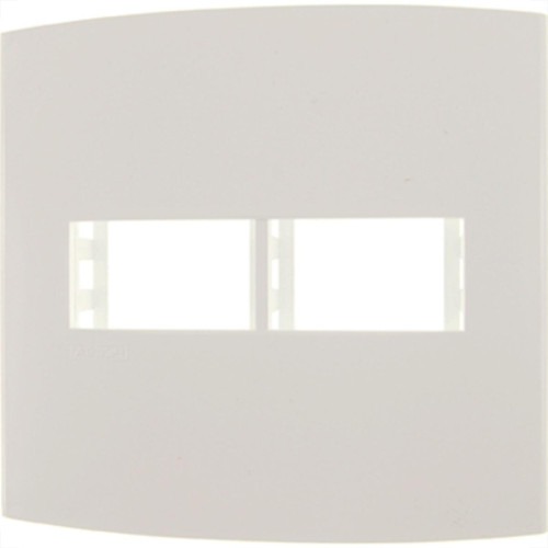 Espelho Placa Peesa Alfa P1522 4X4 2Modulo Branco