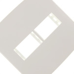 Espelho Placa Peesa Alfa P1522 4X4 2Modulo Branco