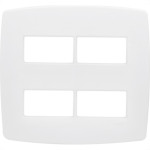 Espelho Placa Radial Modular Branco 4X4 4Mod Dist 3008
