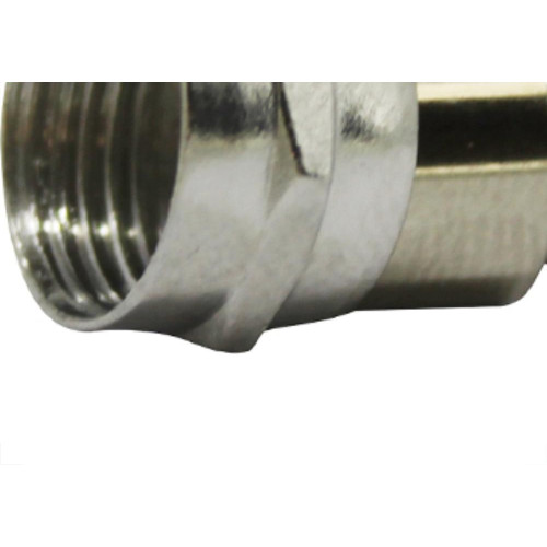 Conector P/Cabo Coaxial F.C/Anel 59 Inter - Kit C/100 Unidades