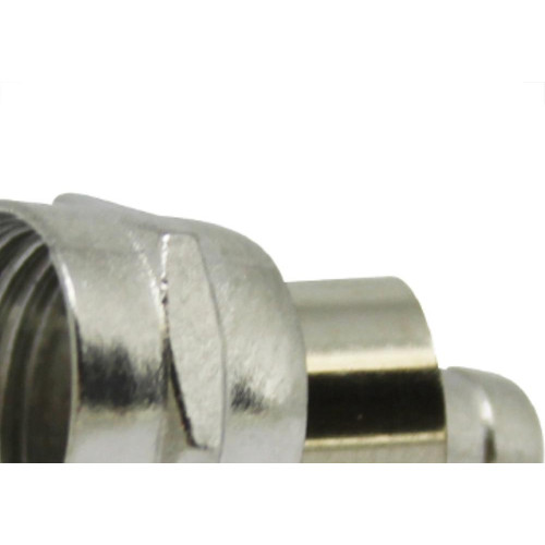 Conector P/Cabo Coaxial F.C/Anel 59 Inter - Kit C/100 Unidades