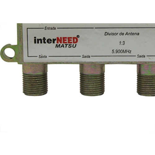 Divisor Blindado 3 Saidas Interneed - Kit C/10 Unidades