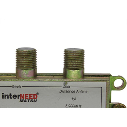 Divisor Blindado 4 Saidas Interneed - Kit C/10 Unidades