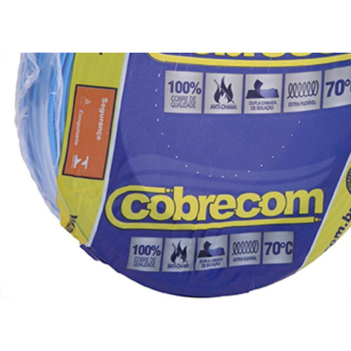 Fio Cabo Auto Cobrecom 100mts 1,5mm Azul