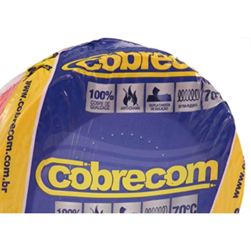 Fio Cabo Auto Cobrecom 100mts 6,0mm Vermelho
