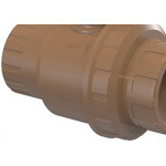 Registro Esfera Tigre PVC Liso Liso Vs C/Uniao 32Mm