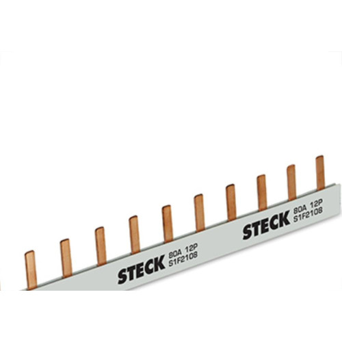 Barramento Steck Mono 80A 220/440V 1X12P Din