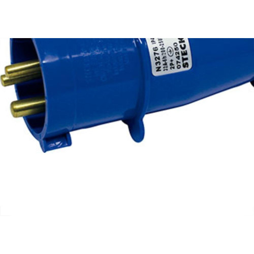 Plug Steck 2P+T 32A 200/250V 6H Azul 3276