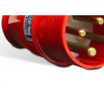 Plug Steck 3P+T 32A 380/440V 6H Vermelho 4276