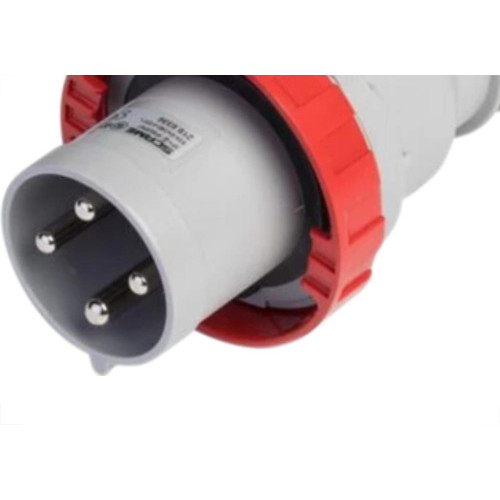 Plug Steck 3P+T 63A 380/440V 6H Vermelho 4576