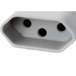 Pino Femea Perlex 2P+T 20A 2046 Cinza