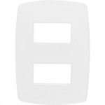 Espelho Placa Radial Modular Branco 4X2 2Mod Dist 3004