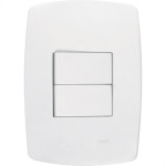 Conjunto Rad Modular Branco 1803003 2 interruptores Simp