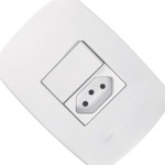 Conjunto Rad Modular Branco 1803121 1S+1Tomada 10A