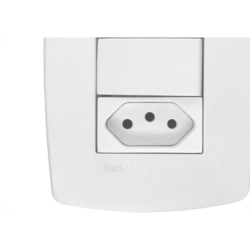 Conjunto Rad Modular Branco 1803122 2S+1Tomada 10A