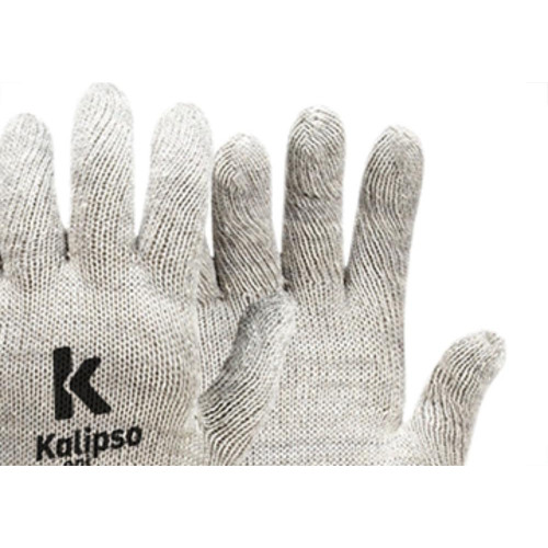 Luva Tricotada Lisa Mesclada Kalipso - Kit C/12 Unidades