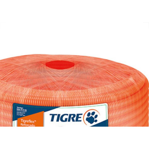 Conduite Corrugado Laranja Tigre F3/4 25Mm Rl50