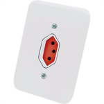 Conjunto Radial Pollar 1901376 1Tomada 20A Vermelho