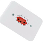 Conjunto Radial Pollar 1901376 1Tomada 20A Vermelho