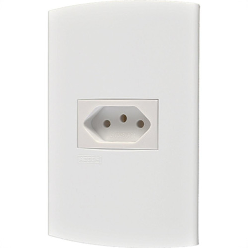 Conjunto Peesa Alfa 1545 1Tomada 20A Branco