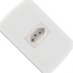 Conjunto Peesa Alfa 1545 1Tomada 20A Branco