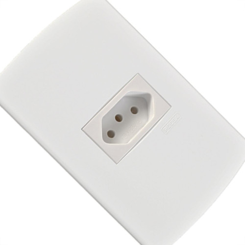Conjunto Peesa Alfa 1545 1Tomada 20A Branco