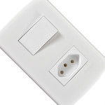Conjunto Peesa Alfa 1546A 1 Interruptor Sim.Tom 20A