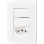 Conjunto Peesa Alfa 1548B 2 interruptores Par.Tom 10A
