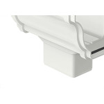 Bocal P/Calha Tigre Retang.Moldura Branco