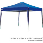 Gazebo Mor Flex Azul 3X3M C/Sacola