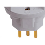Pino Adaptador 2P+T Ilumi Segur.10A Cinza 1209