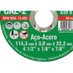 Disco Corte Itambe Ferro 4.1/2X7/8 2T - Kit C/10 Unidades