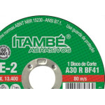 Disco Corte Itambe Ferro 4.1/2X7/8 2T - Kit C/10 Unidades