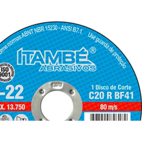 Disco Corte Itambe Refr 4.3/8X20 Cf22