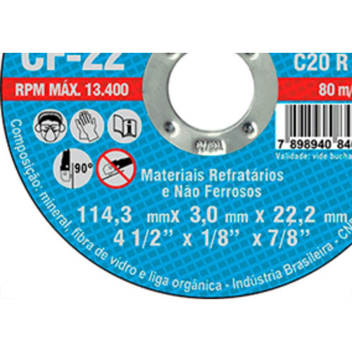 Disco Corte Itambe Refr 4.1/2X7/8 Cf22