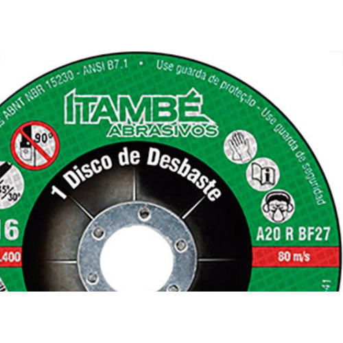 Disco Desbaste Itambe 4.1/2X7/8 Da-16