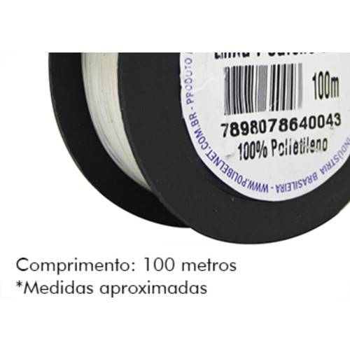 Linha Pedreiro Polibel Trançada C/100Mt - Kit C/12 Unidades